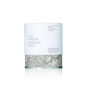 A cylindrical box of Advanced Nutrition Programme Skin Vitality