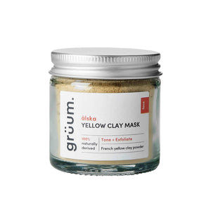 grüum älska Yellow Clay Face Mask 50ml